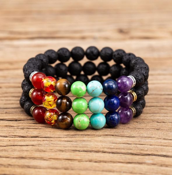 7 chakras 8mm black lava stone bracelet diy aromatherapy essential oil diffuser bracelet buddha mala yoga jewelry4781356, Golden;silver
7 chakras 8mm black lava stone bracelet diy aromatherapy essential oil diffuser bracelet buddha mala yoga jewelry4781356, Golden;silver