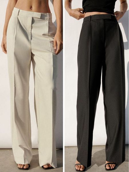 women's pants s spring women's clothing neutral style allmatch high waist wide leg pants suit 230905, Black;white
women's pants s spring women's clothing neutral style allmatch high waist wide leg pants suit 230905, Black;white