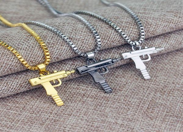gold rose vintage plated pistol uzi gun pendants necklaces hip hop uzi neck chain necklace for men women party accessories punk3351243, Silver
gold rose vintage plated pistol uzi gun pendants necklaces hip hop uzi neck chain necklace for men women party accessories punk3351243, Silver