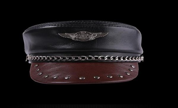 handmade genuine leather military hats men and women cowhide flat cap motorcycle cap chain badge black germany military caps3278998, Blue;gray
handmade genuine leather military hats men and women cowhide flat cap motorcycle cap chain badge black germany military caps3278998, Blue;gray