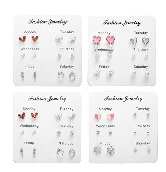 love heart crystal stud earrings korean fashion sweet 6 pairset geometric round bowknot pearl earrings women jewelry gift3403902, Golden;silver
love heart crystal stud earrings korean fashion sweet 6 pairset geometric round bowknot pearl earrings women jewelry gift3403902, Golden;silver