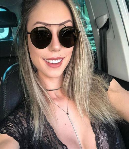 new black round sunglasses women men fashion 2020 luxury designer slim frames sun glasses bridgeless eyewear uv400 oculos5121795, White;black
new black round sunglasses women men fashion 2020 luxury designer slim frames sun glasses bridgeless eyewear uv400 oculos5121795, White;black
