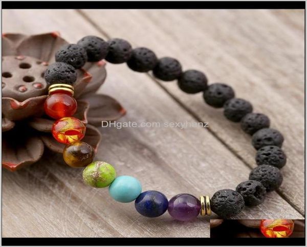 charm jewelrykimter black volcanic lava bracelet 7 chakra natural stone essential oil diffuser bracelets yoga beads jewelry for wo5887412, Golden;silver
charm jewelrykimter black volcanic lava bracelet 7 chakra natural stone essential oil diffuser bracelets yoga beads jewelry for wo5887412, Golden;silver