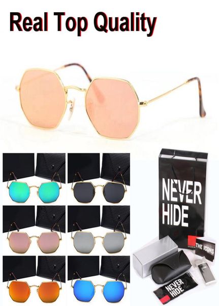 9 colors classic octagonal sunglasses men women brand designer mirror uv400 glass lens with original box packages accessories e1753586, White;black
9 colors classic octagonal sunglasses men women brand designer mirror uv400 glass lens with original box packages accessories e1753586, White;black