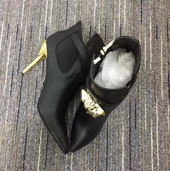 european station super high heel stiletto leather cowhide ankle boots metal versatile fashion martin boots women039s boots1311358, Black
european station super high heel stiletto leather cowhide ankle boots metal versatile fashion martin boots women039s boots1311358, Black