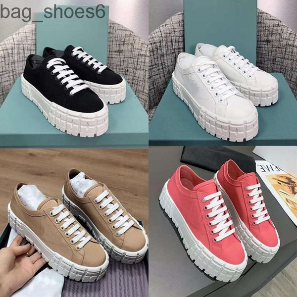 2022 wheel cassetta platform sneakers women designer shoes thick flat lace-up fabric casual shoes outdoor trainers, Black
2022 wheel cassetta platform sneakers women designer shoes thick flat lace-up fabric casual shoes outdoor trainers, Black