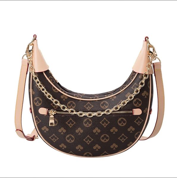 designer half moon shoulder bags women's handbag vintage metal chain underarm bag marel printed crossbody bag horn shape purse
designer half moon shoulder bags women's handbag vintage metal chain underarm bag marel printed crossbody bag horn shape purse