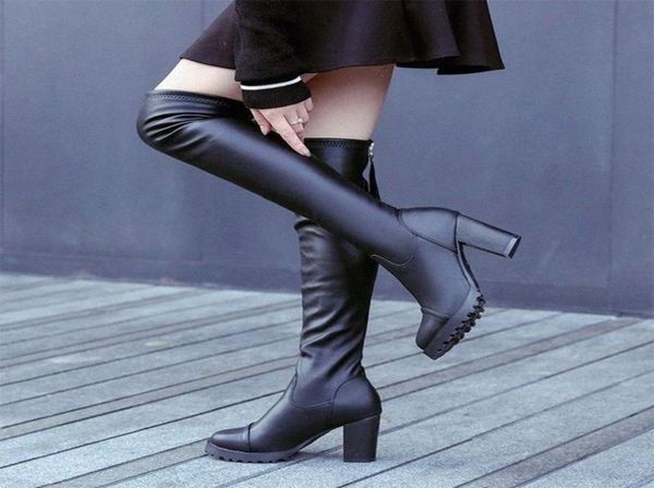 women autumn over the knee boots woman pu leather zipper womens high heels botas female platform ladies fashion shoes g7of9508430, Black
women autumn over the knee boots woman pu leather zipper womens high heels botas female platform ladies fashion shoes g7of9508430, Black