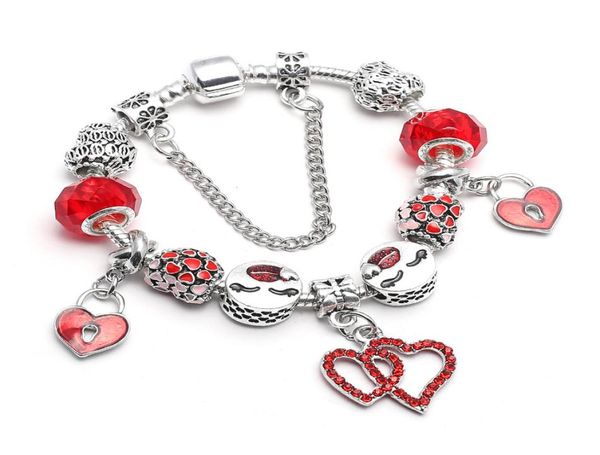s925 silver fashion creative red love beads european charm bracelet suitable for style female diy bone bracelet jewelry8390259, Black
s925 silver fashion creative red love beads european charm bracelet suitable for style female diy bone bracelet jewelry8390259, Black