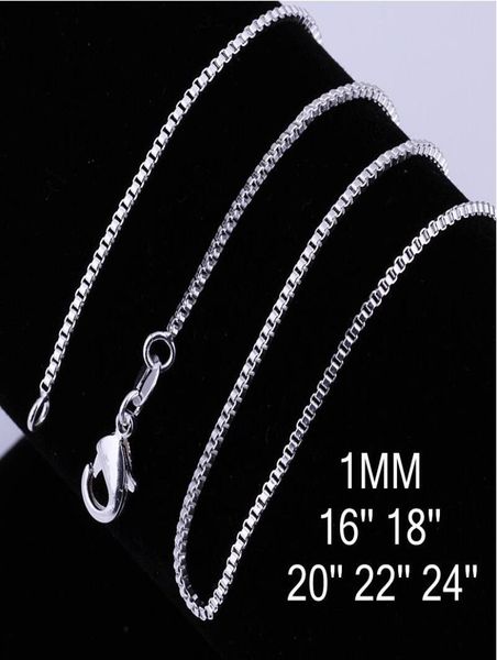 925 sterling silver plated 1mm box chain necklace size 1624 inche sc07 new 925 silver plated lobster clasps smooth cha4989612
925 sterling silver plated 1mm box chain necklace size 1624 inche sc07 new 925 silver plated lobster clasps smooth cha4989612