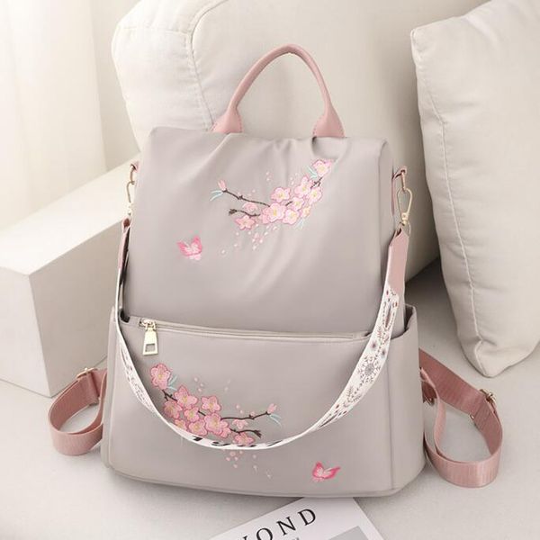 outlet women shoulder bags 3 colors sweet little fresh flowers embroidered handbag light soft waterproof nylon leisure backpack college fashion student bag 6856#, Black
outlet women shoulder bags 3 colors sweet little fresh flowers embroidered handbag light soft waterproof nylon leisure backpack college fashion student bag 6856#, Black