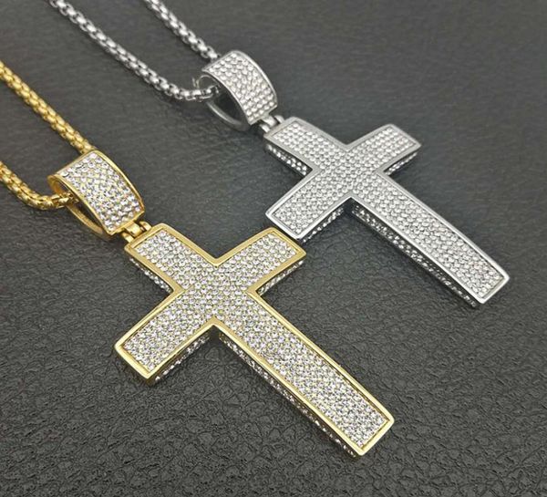 hip hop bling iced out rhinestones stainless steel cross pendants necklace for men rapper jewelry drop 1598131, Silver
hip hop bling iced out rhinestones stainless steel cross pendants necklace for men rapper jewelry drop 1598131, Silver
