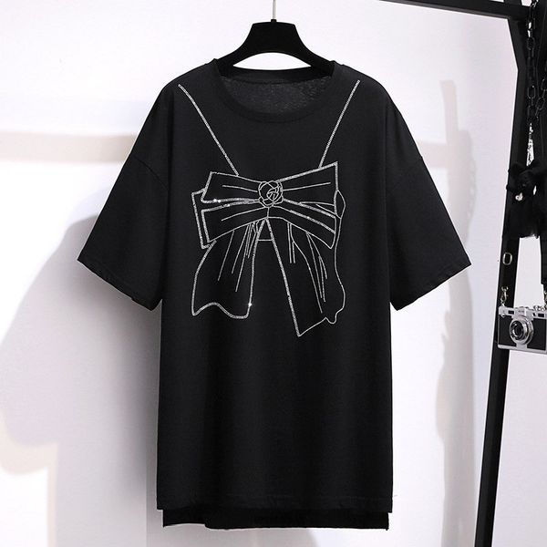women's plus size tshirt 7xl 150kg 180kg summer cotton t shirt women short sleeve black white womens tee large korean 230905
women's plus size tshirt 7xl 150kg 180kg summer cotton t shirt women short sleeve black white womens tee large korean 230905