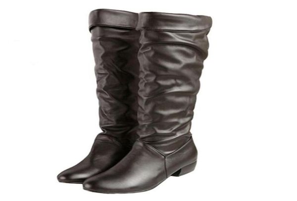 fashion women boots black white brown low heel knee boots slip on autumn winter ladies boots2618368
fashion women boots black white brown low heel knee boots slip on autumn winter ladies boots2618368