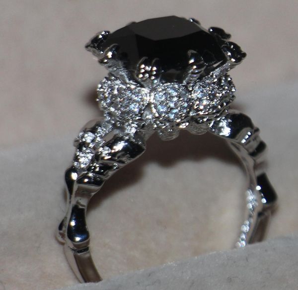 victoria wieck vintage jewelry round 10kt white gold filled black sapphire gemstones simulated diamond wedding women band skull ri5841817, Silver
victoria wieck vintage jewelry round 10kt white gold filled black sapphire gemstones simulated diamond wedding women band skull ri5841817, Silver