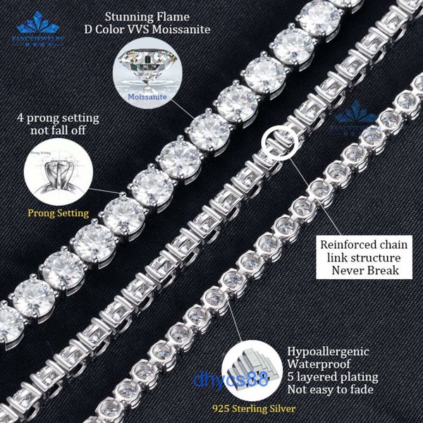 fine jewelry hip hop 925 sterling silver vvs 2mm 3mm moissanite necklace cluster iced out tennis chain bracelet for men women
fine jewelry hip hop 925 sterling silver vvs 2mm 3mm moissanite necklace cluster iced out tennis chain bracelet for men women