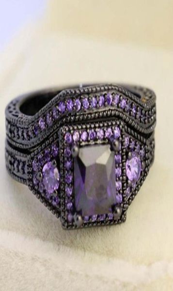 wedding rings creative fashion jewelry princess cut purple zircon stone black filled ring set anniversary1251979, Slivery;golden
wedding rings creative fashion jewelry princess cut purple zircon stone black filled ring set anniversary1251979, Slivery;golden
