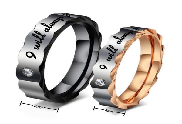 his hers couples engraved titanium ring romantic quoti will always be with youquot couples promise engagement wedding ring s5390504, Silver
his hers couples engraved titanium ring romantic quoti will always be with youquot couples promise engagement wedding ring s5390504, Silver