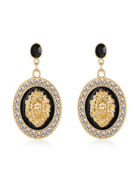 hip hop lion head charm stud earrings gold color alloy crystal black enamel costume jewelry7799530, Golden
hip hop lion head charm stud earrings gold color alloy crystal black enamel costume jewelry7799530, Golden