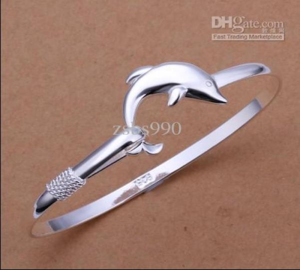 factory 925 silver charm dolphins bangles fashion classic women jewelry 10pcs lot4511689, Black
factory 925 silver charm dolphins bangles fashion classic women jewelry 10pcs lot4511689, Black