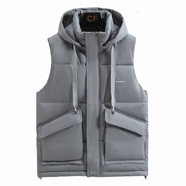 men's vests vest winter warm waistcoats thickened hooded down cotton blue man jacket puffer sleeveless zipper clothing 8809 230905, Black;white
men's vests vest winter warm waistcoats thickened hooded down cotton blue man jacket puffer sleeveless zipper clothing 8809 230905, Black;white