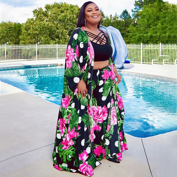 women's plus size tracksuits two piece sets floral long coat and wide leg pants women bodycon outfit 2023 female fashion polka dot clot, Black
women's plus size tracksuits two piece sets floral long coat and wide leg pants women bodycon outfit 2023 female fashion polka dot clot, Black
