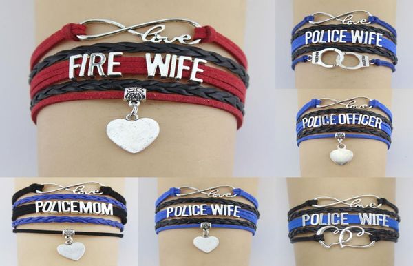 infinity love policefire wife mom officer dom double heart charm wrap bracelet rope women men bracelets jewelry5732282, Golden;silver
infinity love policefire wife mom officer dom double heart charm wrap bracelet rope women men bracelets jewelry5732282, Golden;silver