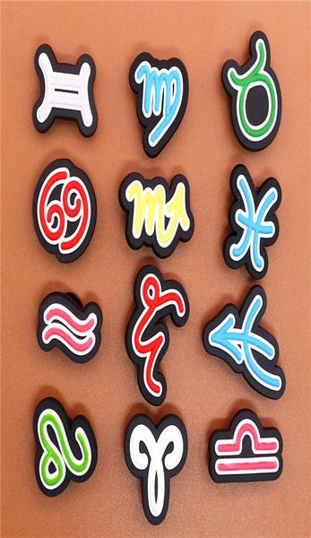12 constellation symbols pvc shoe charms cute scorpio leo virgo shoe buckle decoration fit sandals kids xmas gift9446969, White;pink
12 constellation symbols pvc shoe charms cute scorpio leo virgo shoe buckle decoration fit sandals kids xmas gift9446969, White;pink