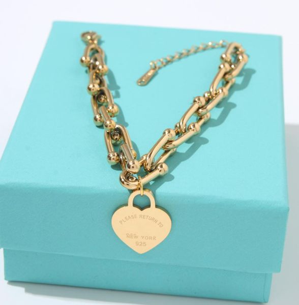 fashion style heart bracelets designer for women bangle wristband cuff chain designer letter jewelry stainless steel wedding lovers gift bra, Golden;silver
fashion style heart bracelets designer for women bangle wristband cuff chain designer letter jewelry stainless steel wedding lovers gift bra, Golden;silver