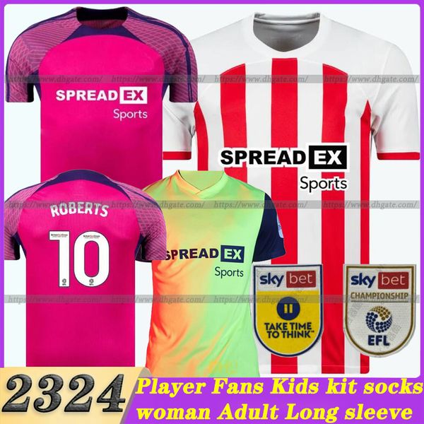 23 24 sunderland home soccer jerseys stewart simms roberts amad clarke dajaku embleton evans o'nien football shirt pritchard mens kids, Black;yellow
23 24 sunderland home soccer jerseys stewart simms roberts amad clarke dajaku embleton evans o'nien football shirt pritchard mens kids, Black;yellow