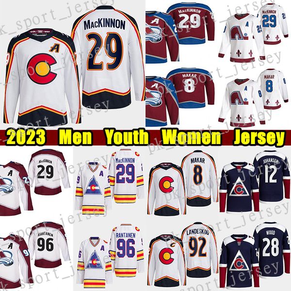 #29 nathan mackinnon reverse retro hockey jersey #8 cale makar mikko rantanen gabriel landeskog miles wood joe sakic ryan johansen stanley c, Black;red
#29 nathan mackinnon reverse retro hockey jersey #8 cale makar mikko rantanen gabriel landeskog miles wood joe sakic ryan johansen stanley c, Black;red