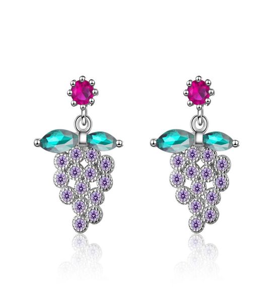girl cute purple grape zircon diamond earrings stud students sweet white gold plated earrings birthday party jewelry valentine038345906, Golden;silver
girl cute purple grape zircon diamond earrings stud students sweet white gold plated earrings birthday party jewelry valentine038345906, Golden;silver