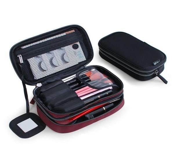 excellent quality travel cosmetic bag nylon waterproof double layer mini woman makeup case designer purse organizer toiletry bag l4727925
excellent quality travel cosmetic bag nylon waterproof double layer mini woman makeup case designer purse organizer toiletry bag l4727925