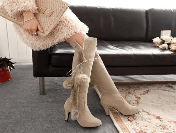 boots autumn and winter scrub beige wedding bridal shoes fur kneelength high heel 9cm platform 1cm thin heels eur size 34439563432, Black
boots autumn and winter scrub beige wedding bridal shoes fur kneelength high heel 9cm platform 1cm thin heels eur size 34439563432, Black