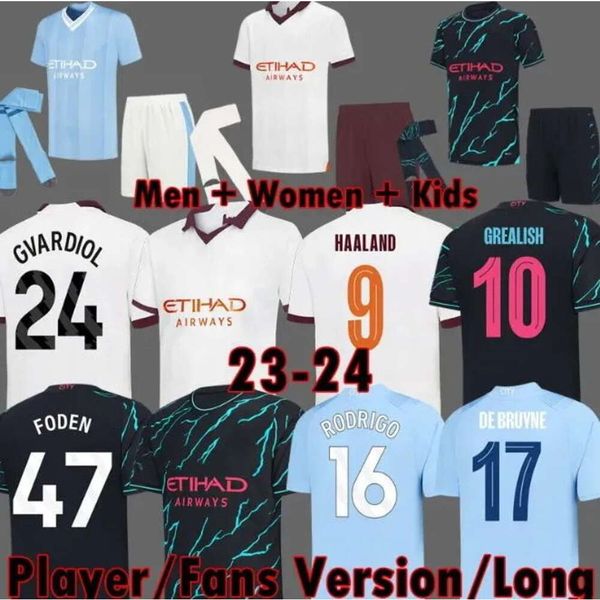 23 24 haaland soccer jerseys grealish sterling mans cities mahrez fans final de bruyne foden 2022 2023 football shirt kids kit sets, Black;yellow
23 24 haaland soccer jerseys grealish sterling mans cities mahrez fans final de bruyne foden 2022 2023 football shirt kids kit sets, Black;yellow