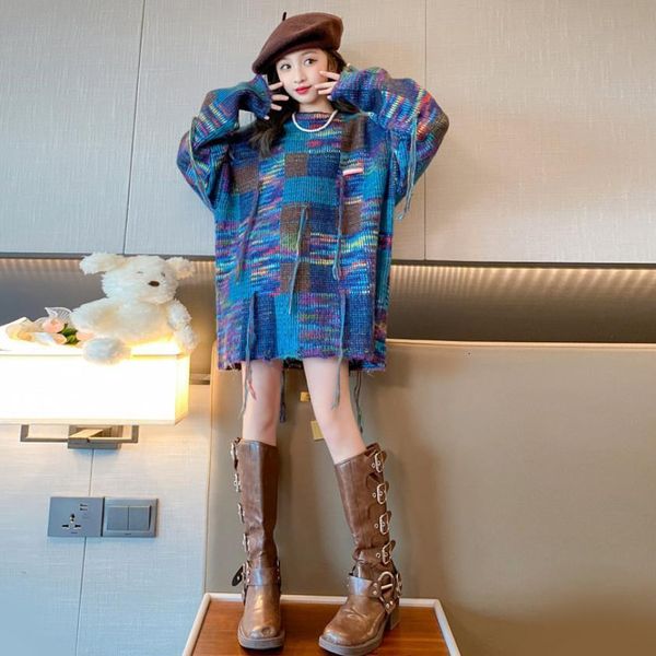 pullover girl and boys sweater spring autumn long sleeve multicolour fashion outerwear kids tassel knitting wz1227 230906, Blue
pullover girl and boys sweater spring autumn long sleeve multicolour fashion outerwear kids tassel knitting wz1227 230906, Blue