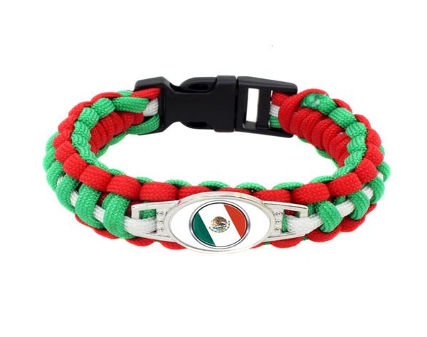 20pclot mexico flag paracord survival outdoor camping bracelets for women men girls friendship rope 550 7 bracelet jewelry3628049, Golden;silver
20pclot mexico flag paracord survival outdoor camping bracelets for women men girls friendship rope 550 7 bracelet jewelry3628049, Golden;silver