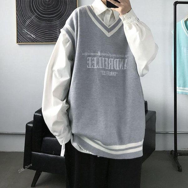 mens vests hip hop casual loose black couple knitted sweater fashion vneck plush college style vintage vest trend harajuku 230905, Black;white
mens vests hip hop casual loose black couple knitted sweater fashion vneck plush college style vintage vest trend harajuku 230905, Black;white