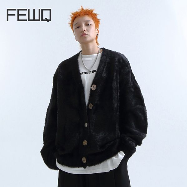 mens sweaters fewq lazy sweater skin warm wrapping feel imitation mink hair irregular buckle vneck single breasted male 230905, White;black
mens sweaters fewq lazy sweater skin warm wrapping feel imitation mink hair irregular buckle vneck single breasted male 230905, White;black