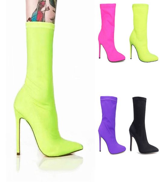europe and the united states fashion designer women039s shoes boots elastic cloth pointed thin heel socks boots4537629, Black
europe and the united states fashion designer women039s shoes boots elastic cloth pointed thin heel socks boots4537629, Black