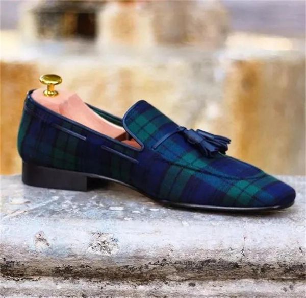 new loafers men shoes canvas green plaid fashion business casual wedding party classic fringe retro gentleman cp0183106500, Black
new loafers men shoes canvas green plaid fashion business casual wedding party classic fringe retro gentleman cp0183106500, Black