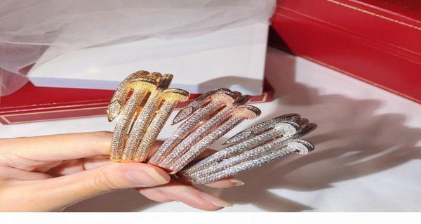 popular screw full diamond nail bracelet gold bracelet ladies bracelet punk gift fine jewelry double original box7526835, Black
popular screw full diamond nail bracelet gold bracelet ladies bracelet punk gift fine jewelry double original box7526835, Black