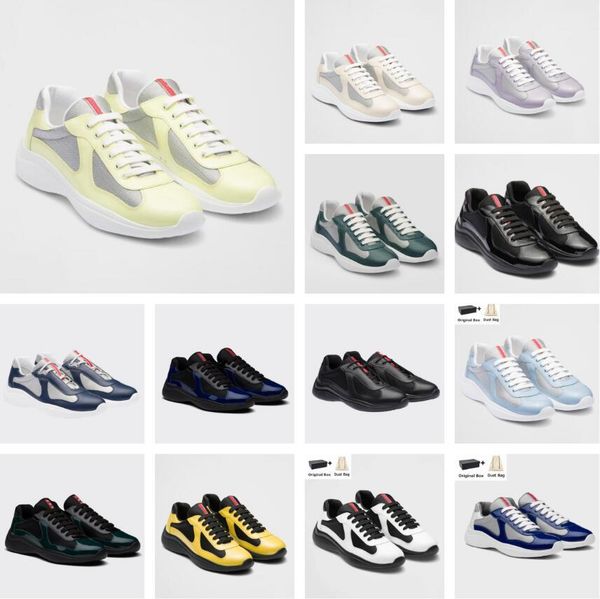 luxury america's cup sneakers shoes men patent leather bike fabric rubber sole fabric party dress trainers wholesale discount runer spo, Black
luxury america's cup sneakers shoes men patent leather bike fabric rubber sole fabric party dress trainers wholesale discount runer spo, Black