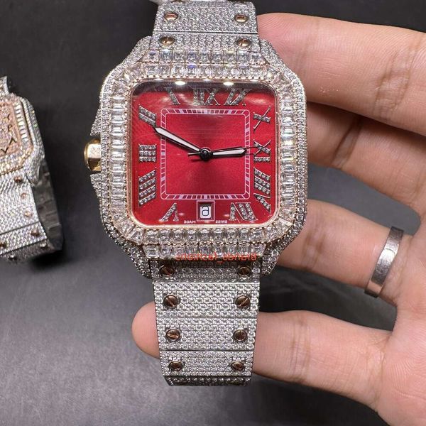 1foy men's 2tone rose gold ice diamond watch red face blue face square diamond bezel new trend hip hop watch automatic movement watch, Slivery;brown
1foy men's 2tone rose gold ice diamond watch red face blue face square diamond bezel new trend hip hop watch automatic movement watch, Slivery;brown