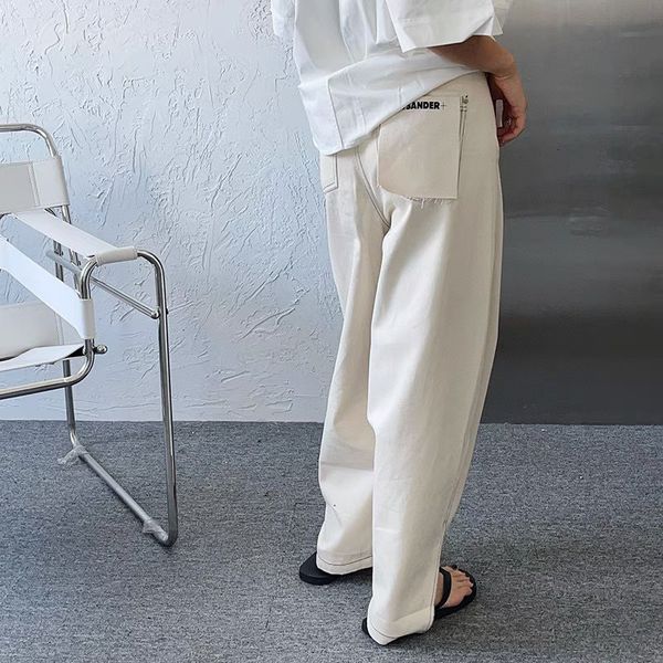 women's pants s jilsander summerautumn women wide leg solid color pocket high waist fasten button casual street 230905, Black;white
women's pants s jilsander summerautumn women wide leg solid color pocket high waist fasten button casual street 230905, Black;white
