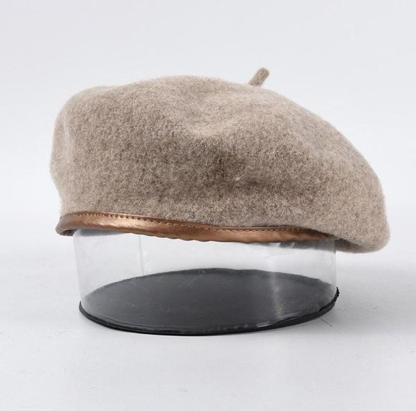 new fashion berets autumn winter pu leather edging wool brim lady beret hat for women men leisure painter pumpkin peaky blinders b8186625, Blue;gray
new fashion berets autumn winter pu leather edging wool brim lady beret hat for women men leisure painter pumpkin peaky blinders b8186625, Blue;gray