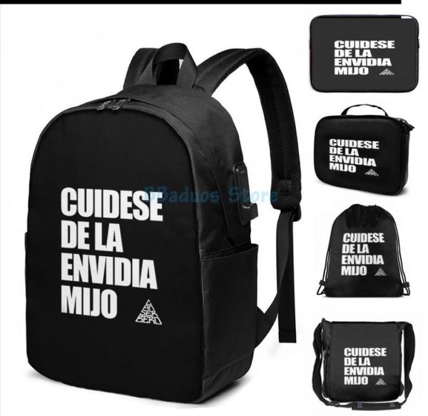 backpack funny graphic print cuidese de envidia mijo canserbero usb charge men school bags women bag travel p790300
backpack funny graphic print cuidese de envidia mijo canserbero usb charge men school bags women bag travel p790300