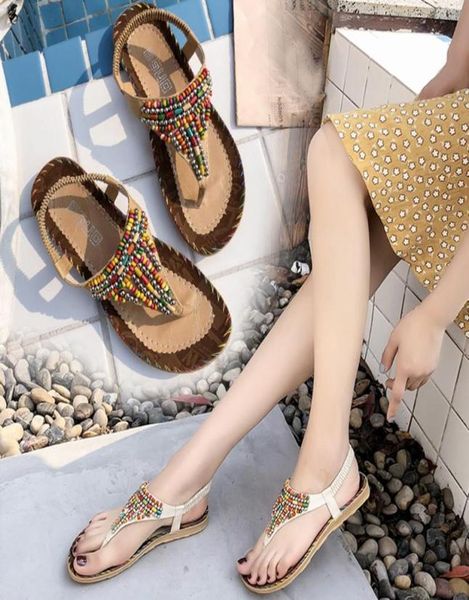 women sandals fashion string bead casual beach shoes sandals bohemian style comfortable flat summer ladies sandal shoes c9924695, Black
women sandals fashion string bead casual beach shoes sandals bohemian style comfortable flat summer ladies sandal shoes c9924695, Black