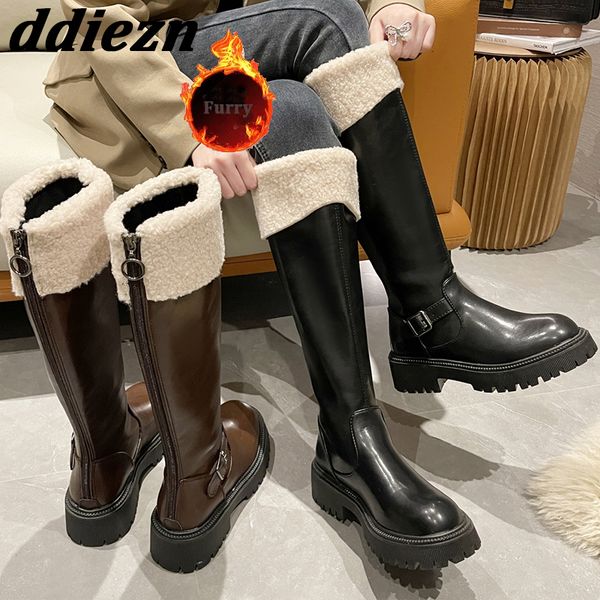 boots western woman winter plush knee high heel shoes buckle fashion ladies long fur female casual outdoor pumps 230905, Black
boots western woman winter plush knee high heel shoes buckle fashion ladies long fur female casual outdoor pumps 230905, Black