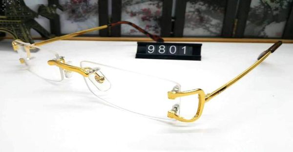 fashion brand rimless buffalo horn glasses men women gold silver metal alloy frame man sunglasses with box3596236, White;black
fashion brand rimless buffalo horn glasses men women gold silver metal alloy frame man sunglasses with box3596236, White;black